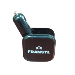 Black cell phone charger / for car & home